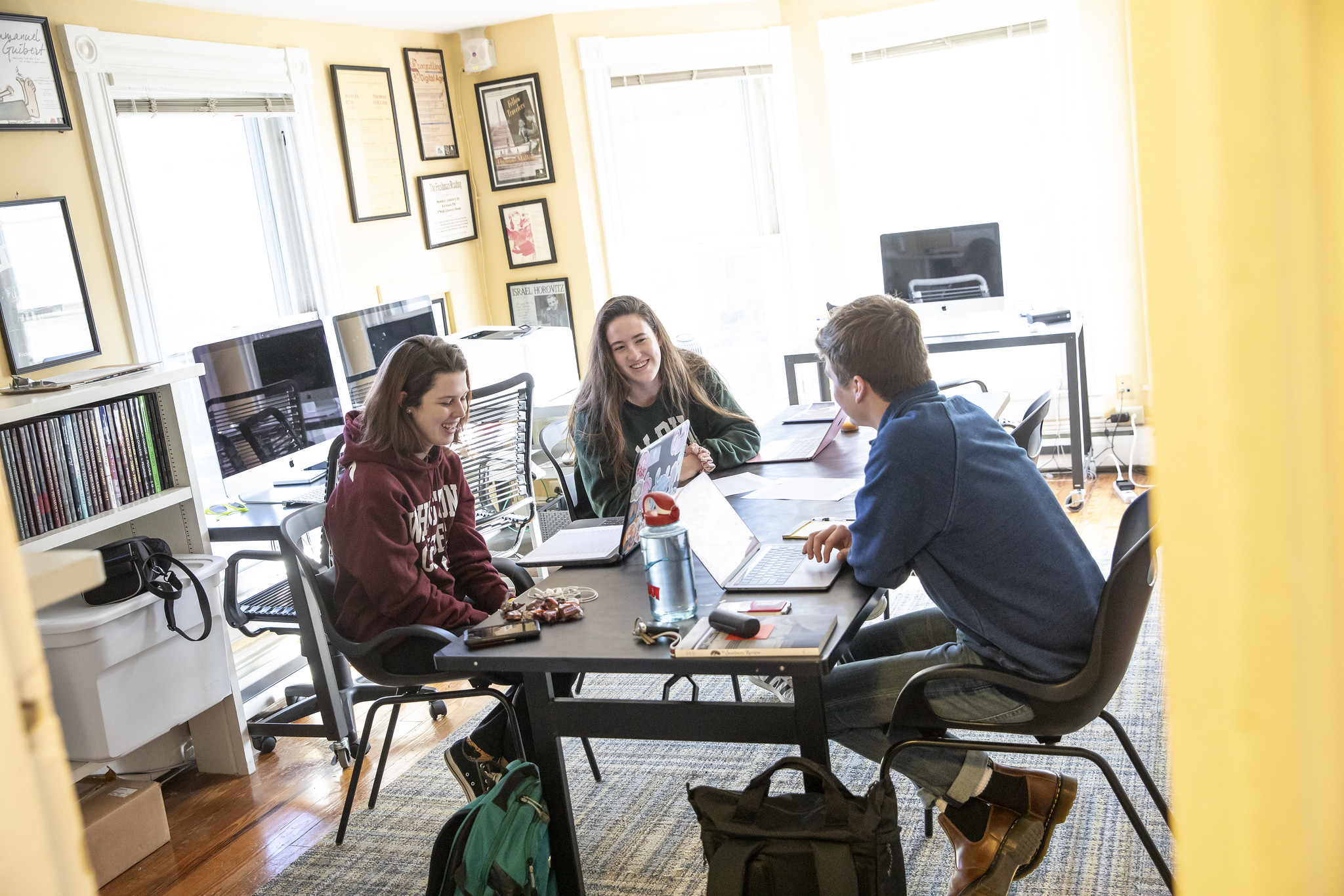 Students at the Literary House