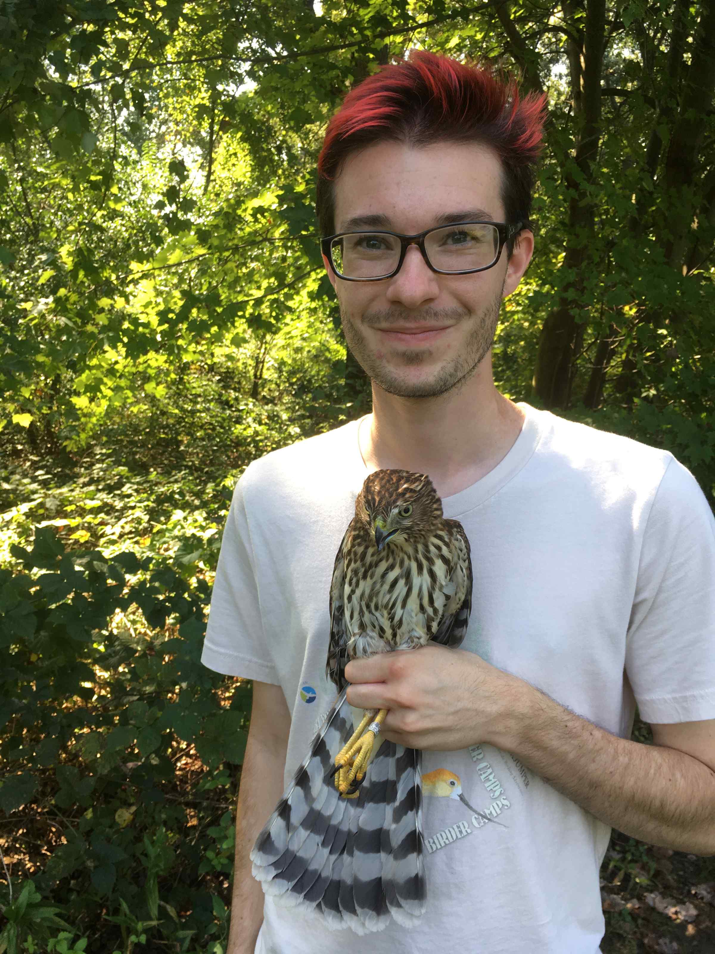 mike with bird