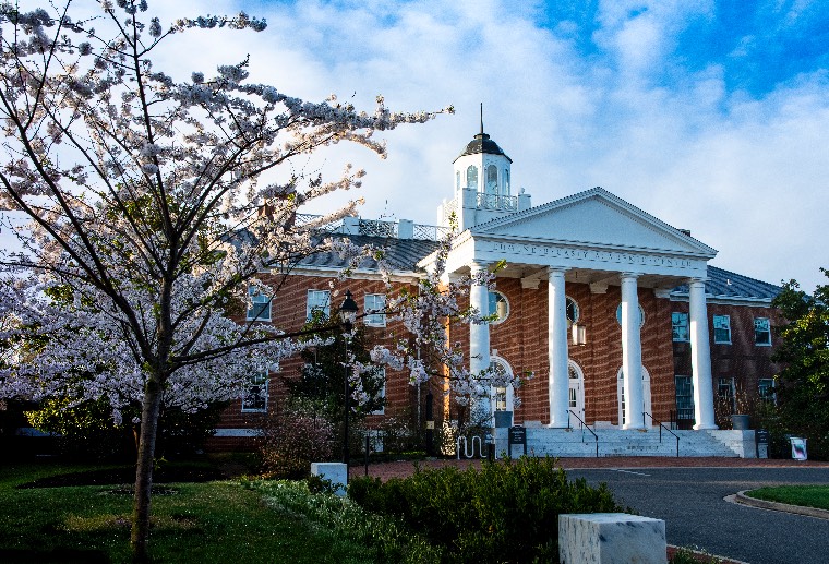 Casey Academic Center on a sunny day