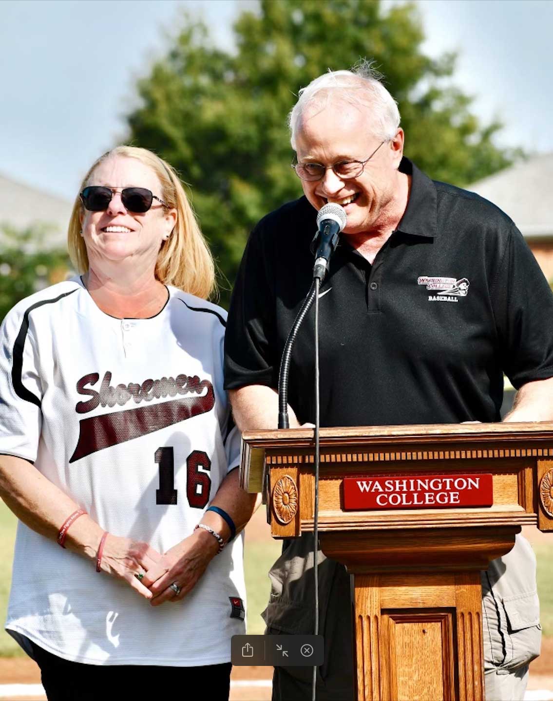 Home plate dedciation ceremony in honor of John Rolewicz