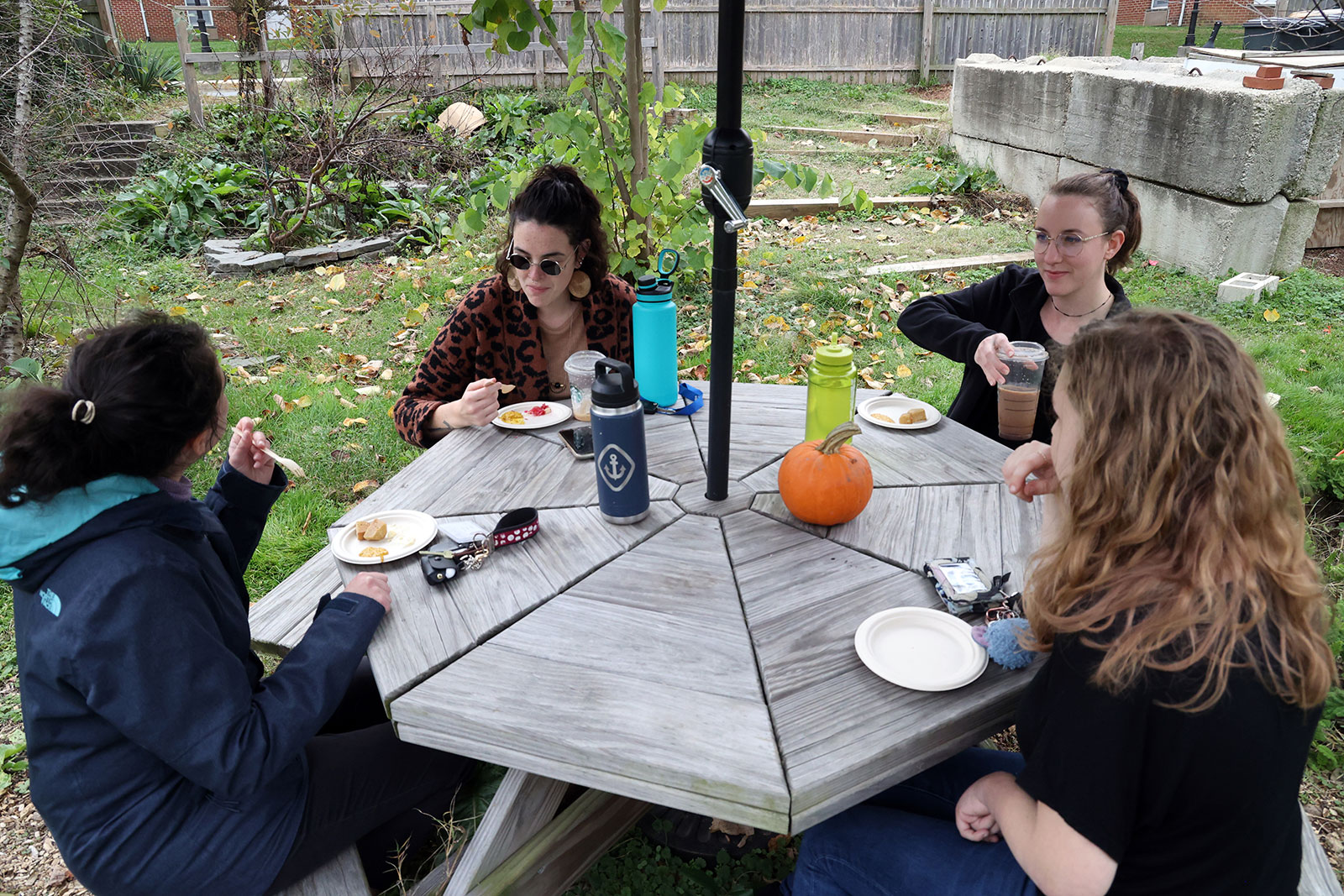 Oktoberfest celebration at the campus garden