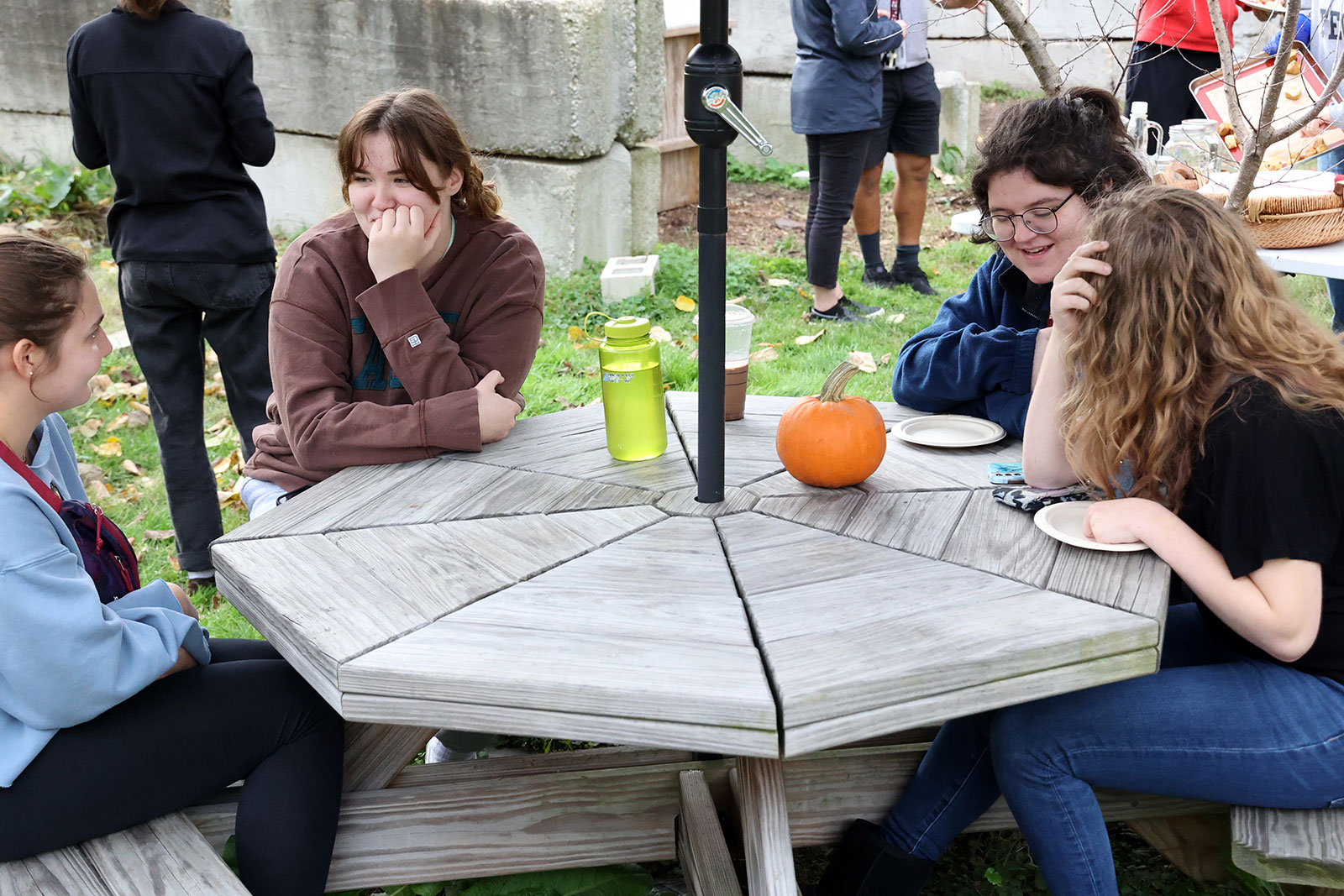 Oktoberfest celebration at the campus garden