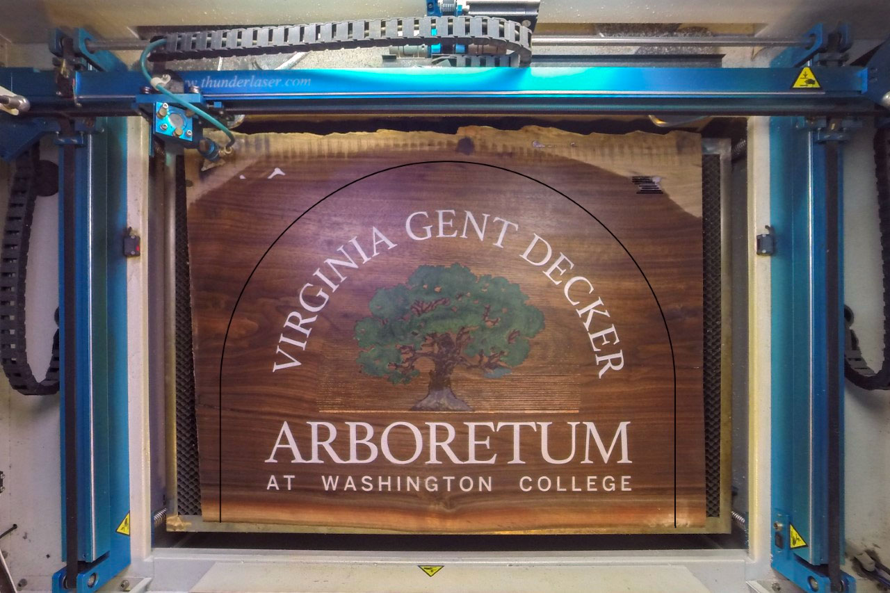 Virginia Gent Decker Arboretum sign